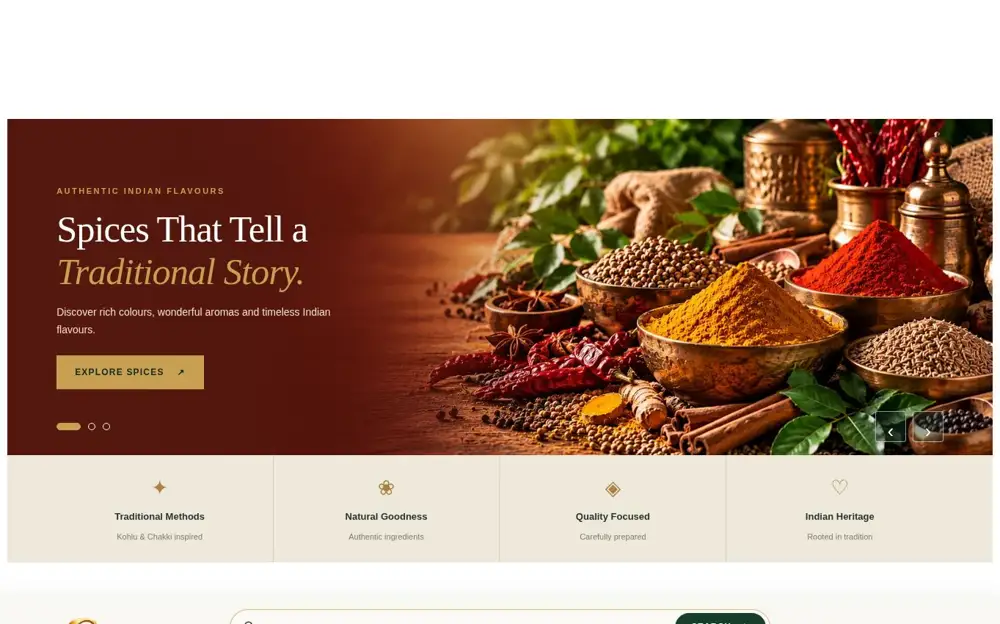 Grameen Gold website homepage screenshot