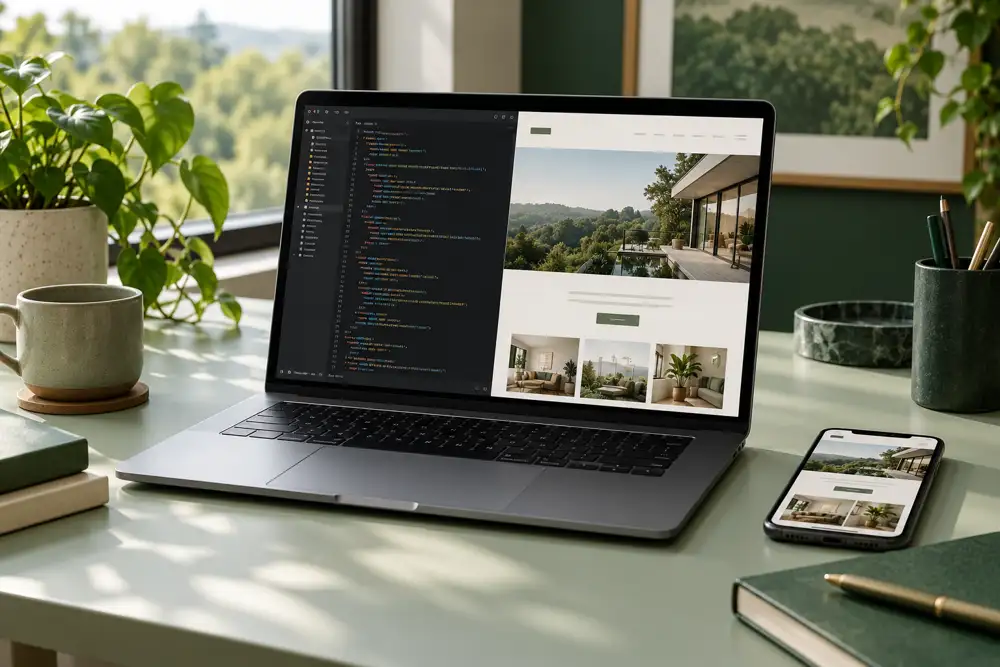 Development stage of the website project