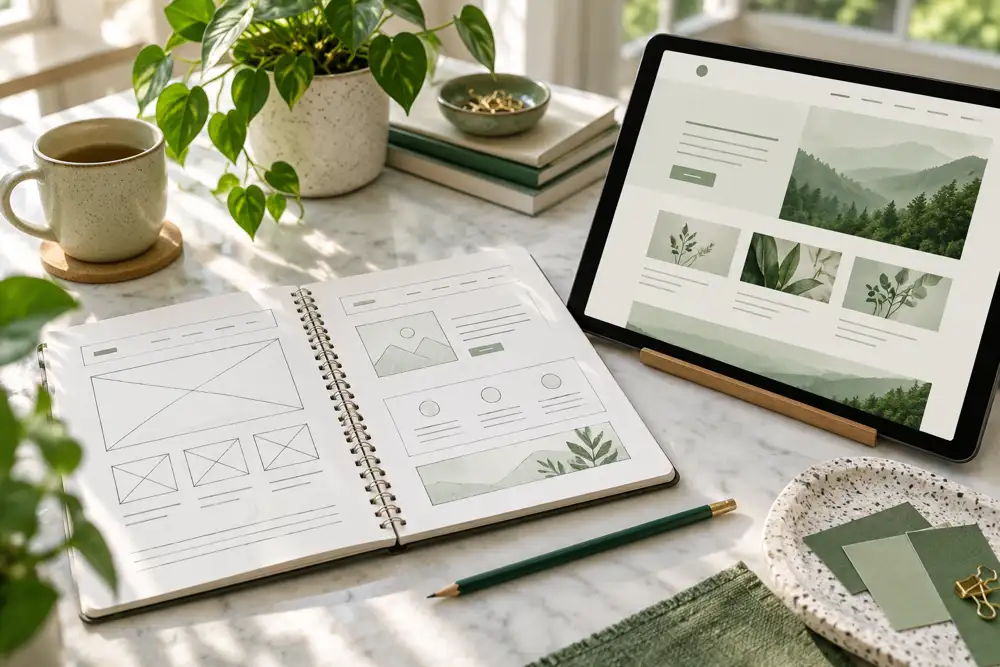 Planning stage of the website project