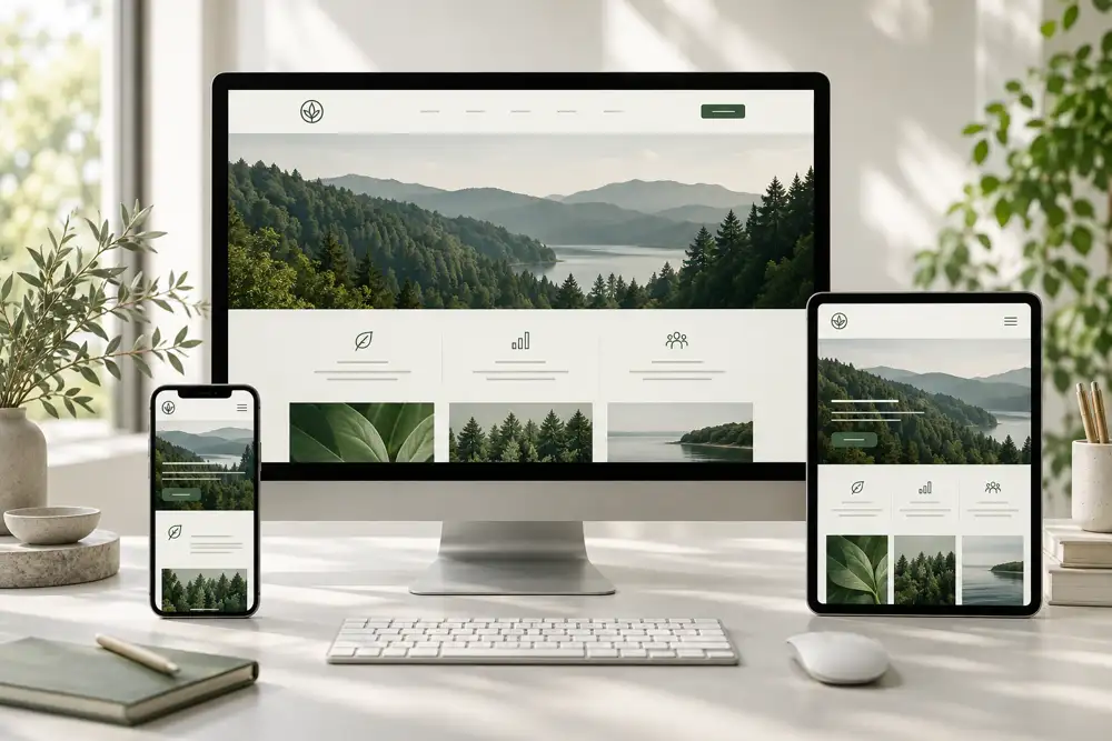 Design stage of the website project